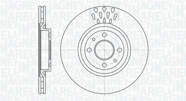 MAGNETI MARELLI stabdžių diskas 361302040252